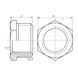 Футорка SD Forte 3/8"х1/4" ЗВ SF37496 SF37496 фото 2