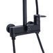 Душова система універсальна Qtap Jay на три споживача (з виливом) QTJAY111BLM45549 Black Matt QTJAY111BLM45549 фото 4