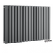 Горизонтальний дизайнерський радіатор Aurora Double Anthracite 500x1020 RR-UT5001020DA фото 2