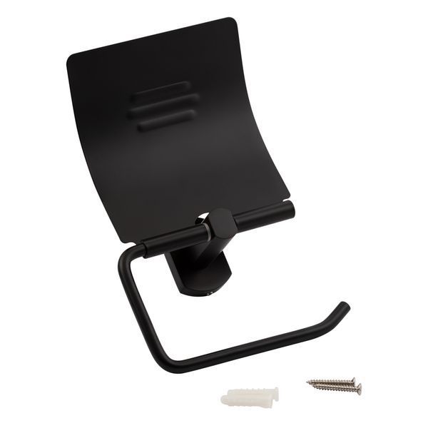 Тримач для туалетного паперу Qtap Liberty QTLIBBLM1151 Black QTLIBBLM1151 фото
