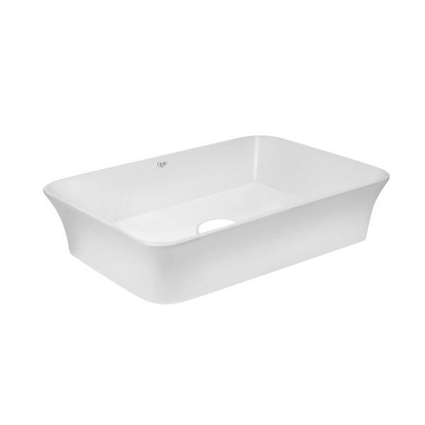 Комплект Qtap Virgo: Раковина накладна прамокутна 490х350х110 мм White + Донний клапан PU02 QT18112261WN47305 фото
