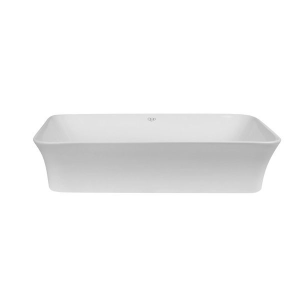 Комплект Qtap Virgo: Раковина накладна прамокутна 490х350х110 мм White + Донний клапан PU02 QT18112261WN47305 фото