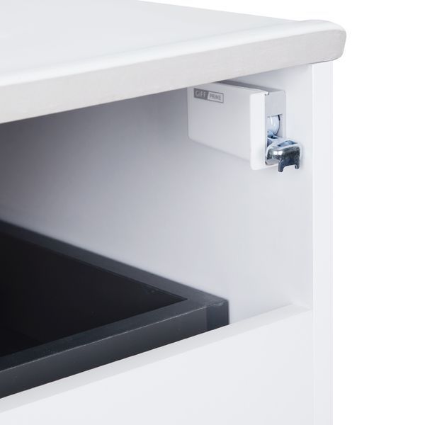 Комплект Qtap Virgo 600х580х437 White/Whitish oak тумба підвісна + раковина урізна QT1872TPА6013060CW QT1872TPА6013060CWWO фото