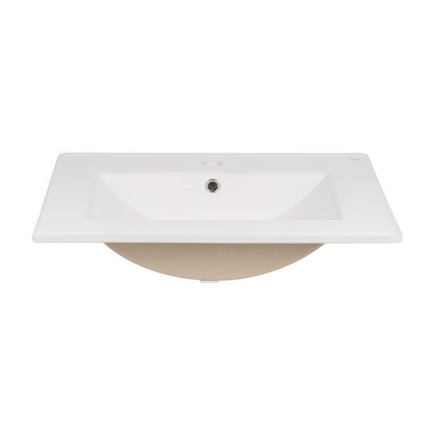 Комплект Qtap Virgo 600х580х437 White/Whitish oak тумба підвісна + раковина урізна QT1872TPА6013060CW QT1872TPА6013060CWWO фото