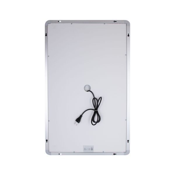 Дзеркало Qtap Mideya (DC-F911) 500х800 з LED-підсвічуванням Touch, з антизапотіванням, з годинником, димером, рег. яскравості QT2078F911W QT2078F911W фото