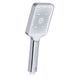 Лійка для ручного душу Qtap Rucni 145x95 мм прямокутна QTRUC125CRM45777 Chrome/White QTRUC125CRM45777 фото 1