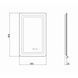 Дзеркало Qtap Mideya (DC-F911) 500х800 з LED-підсвічуванням Touch, з антизапотіванням, з годинником, димером, рег. яскравості QT2078F911W QT2078F911W фото 2