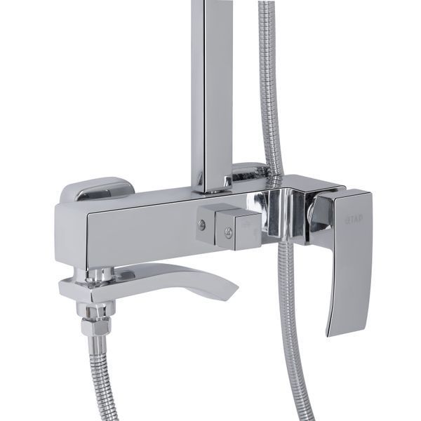 Душова система універсальна Qtap Swan Cascada на три споживача (з виливом) QTSWA111CRM45566 Chrome QTSWA111CRM45566 фото