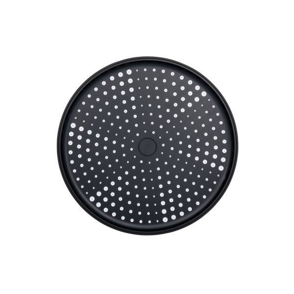 Лійка для верхнього душу Qtap Hlavova D 250 мм округла QTHLA107BLM45949 Black Matt QTHLA107BLM45949 фото