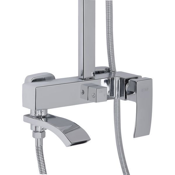 Душова система універсальна Qtap Swan Cascada на три споживача (з виливом) QTSWA111CRM45566 Chrome QTSWA111CRM45566 фото