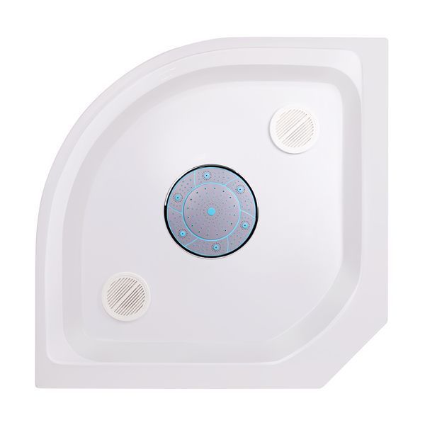 Душовий бокс Lidz Tani SB90x90.SAT.LOW.GR, скло тоноване 4 мм LTSB9090SATLOWGR фото