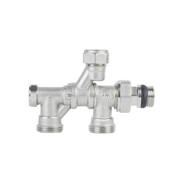 Кран радіаторний комбінований Icma 1/2" х3/4", нижнє підключення №877 81877AD06 фото