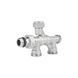 Кран радіаторний комбінований Icma 1/2" х3/4", нижнє підключення №877 81877AD06 фото 1