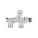 Кран радіаторний комбінований Icma 1/2" х3/4", нижнє підключення №877 81877AD06 фото 3