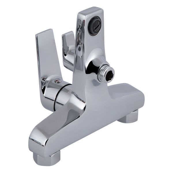 Змішувач для ванни Qtap Stenava New (з душовим гарнітуром) QTSTE259CRM45537 Chrome QTSTE259CRM45537 фото