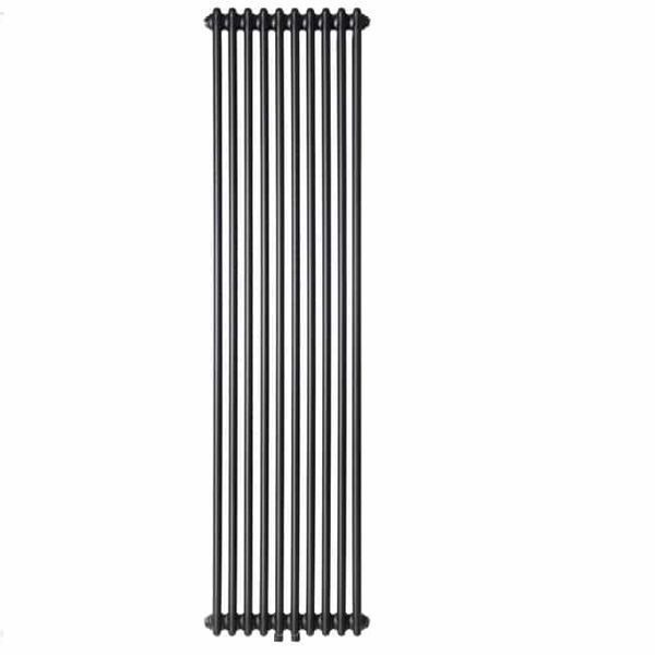 Вертикальний дизайнерський радіатор Claudia 2 2000x470 Black RR-CL02-2000470B фото