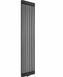 Вертикальний дизайнерський радіатор Claudia 2 2000x470 Black RR-CL02-2000470B фото 2