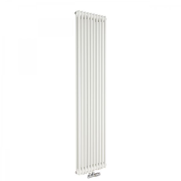 Вертикальний дизайнерський радіатор Claudia 2 2000&times;470 White RR-CL02-2000470W фото