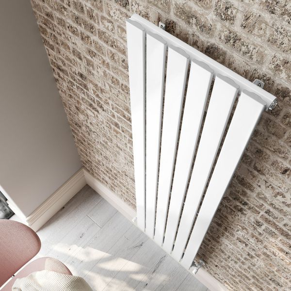 Вертикальний дизайнерський радіатор Marianna Single White 1800/450 RR-US1800450SW фото