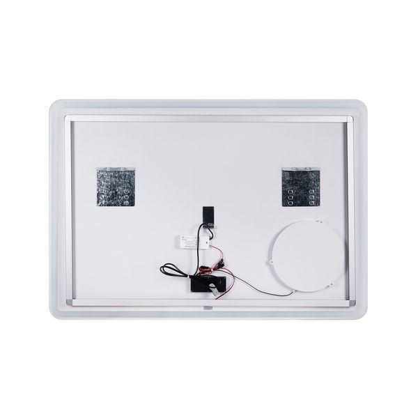 Дзеркало Qtap Crow 1000х700 з LED-підсвічуванням Touch, лінза, цифровий годинник, димер, рег. яскравості QT0578141670100W QT0578141670100W фото