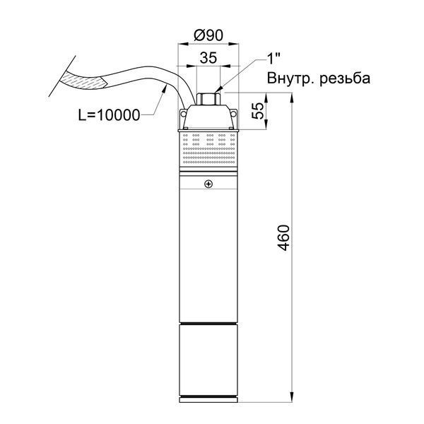 Насос заглибний вихровий Thermo Alliance 4SKM-100 0,75 кВт TA4SKM100075 фото