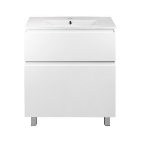 Комплект Qtap Albatross 710х825х460 White тумба підлогова + раковина урізна QT0171TN700D3070CW QT0171TN700D3070CW фото