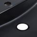 Комплект Qtap Scorpio: Раковина накладна овальна 505x385x120 мм Matt Black + Донний клапан PU03 QT142202MBMBN47312 фото 5