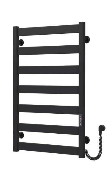 Рушникосушарка електрична Harmony П7 500х800 Deffi фарбована сталь (Чорний, JD04, Праве підключення) B.HR.80.50.7.E.B.R.2 фото