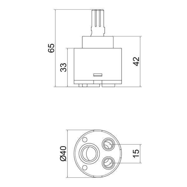 Картридж для змішувача Lidz Repair 40 (k40) LDREP4025840 LDREP4025840 фото
