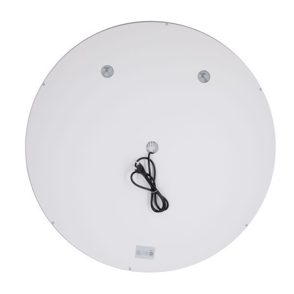 Дзеркало Qtap Mideya R800 з LED-підсвічуванням Touch, з антизапотіванням, з годинником, димером, рег. яскравості QT2078NCR8080W QT2078NCR8080W фото