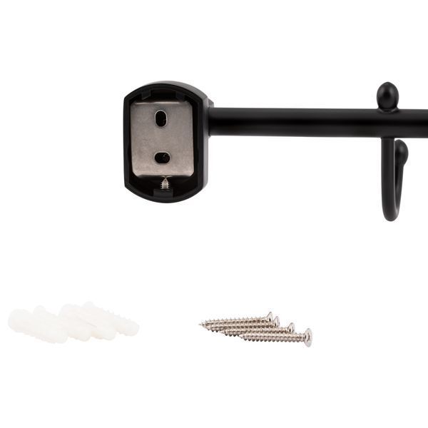 Тримач для рушника Qtap Liberty 4 гачка 450 мм QTLIBBLM1154-4 Black QTLIBBLM1154-4 фото
