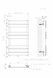 Рушникосушка Faro 450x800 чорна RR-FR800450B фото 5