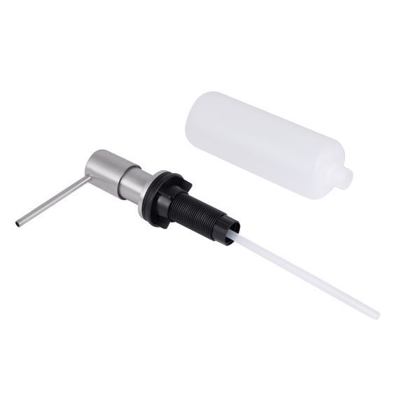 Дозатор для миючого засобу Lidz LK118 круглий Brushed Steel (LDLK118BRU46400) LDLK118BRU46400 фото