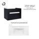 Тумба підвісна Qtap Virgo 1000х580х500 Black/White QT1874TPА1002BW QT1874TPА1002BW фото 5