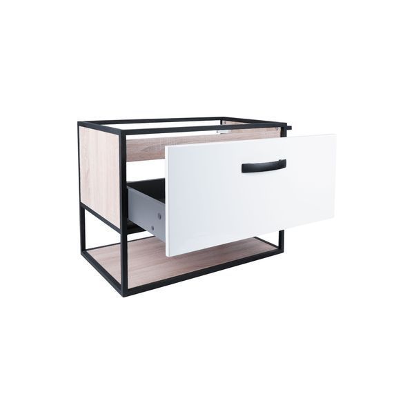 Тумба підвісна Qtap Taurus 600х580х437 White/Whitish oak QT2474TPT603WWO QT2474TPT603WWO фото