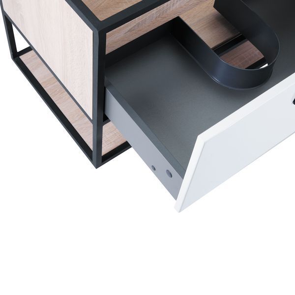 Тумба підвісна Qtap Taurus 600х580х437 White/Whitish oak QT2474TPT603WWO QT2474TPT603WWO фото