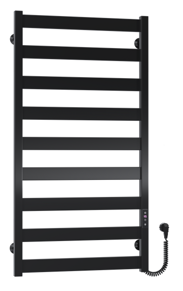 Рушникосушарка електрична Harmony П9 500х1000 Deffi фарбована сталь (Чорний, JD04, Праве підключення) B.HR.100.50.9.E.B.R.2 фото