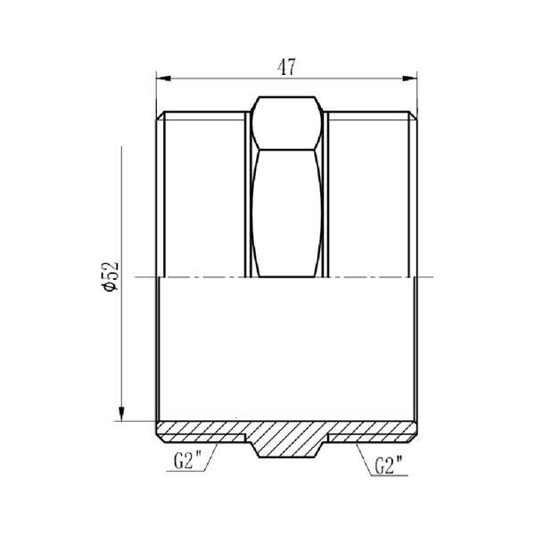 Ніпель SD Forte 2" SF35850 SF35850 фото