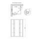 Душова кабіна Lidz Wawel SC90x90.SAT.LOW.GR, скло тоноване 4 мм без піддона LWASC9090SATLOWGR2 фото 2
