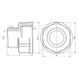 Перехід SD Forte 3/4"х1/2" ВЗ хром SF360H2015 SF360H2015 фото 2