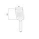 Лійка для ручного душу Qtap Rucni 245x95 мм прямокутна QTRUC125CRM45779 Chrome/White QTRUC125CRM45779 фото 2