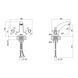 Змішувач для раковини Lidz Lamb 161F двохвентильний LDLAM161FCRM35446 Chrome LDLAM161FCRM35446 фото 2