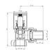 Кран радіаторний SD Forte 1/2" кутовий хром SF234W15 SF234W15 фото 2