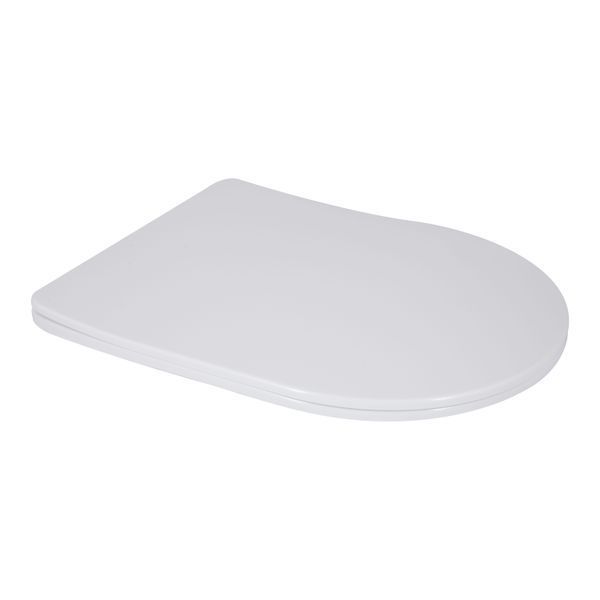 Унітаз підлоговий Qtap Vlasta Ultra Quiet безобідковий з сидінням Soft-close WHITE QT28228300W QT28228300W фото