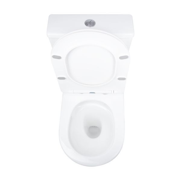 Унітаз підлоговий Qtap Vlasta Ultra Quiet безобідковий з сидінням Soft-close WHITE QT28228300W QT28228300W фото