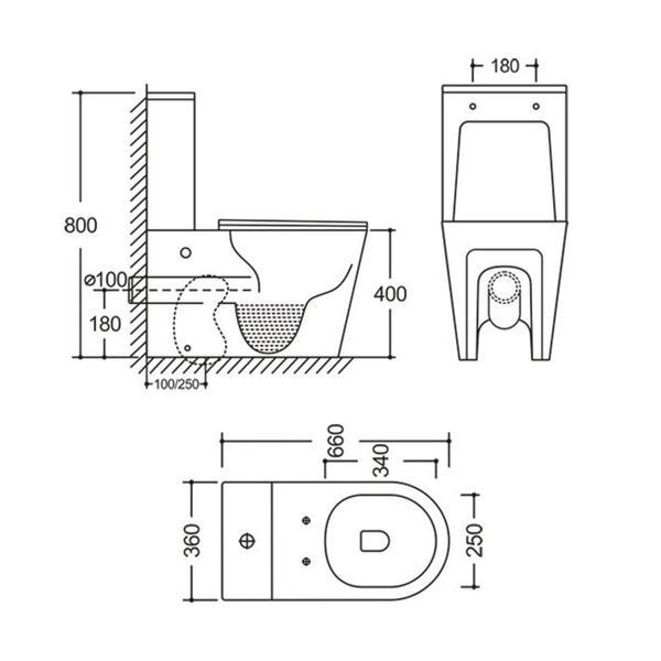 Унітаз підлоговий Qtap Vlasta Ultra Quiet безобідковий з сидінням Soft-close WHITE QT28228300W QT28228300W фото