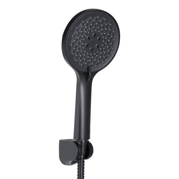 Змішувач для ванни Qtap Taurus (з душовим гарнітуром) QTTAU259BLM45662 Black Matt QTTAU259BLM45662 фото
