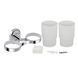 Склянка з тримачем Lidz Oreo 0402 подвійний настінний (матове скло) LDORE0402CRM22164 Chrome LDORE0402CRM22164 фото 4
