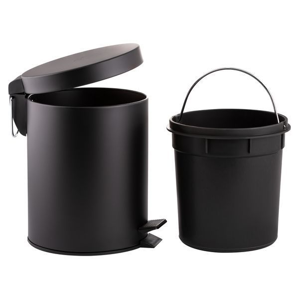Відро для сміття Qtap Liberty 5 л QTLIBBLM1149 Black QTLIBBLM1149 фото