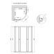 Душова кабіна Lidz Latwa SC80x80.SAT.LOW.GR, скло тоноване 4 мм без піддона LLSC8080SATLOWGR2 фото 2